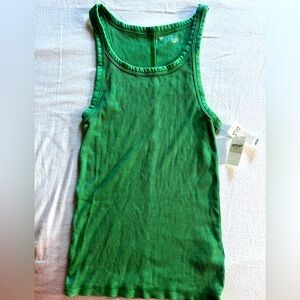 Green tank top, Aerie.